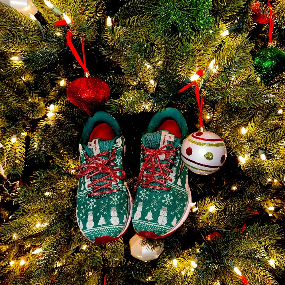 Ready to run with Rudolph in these adorable Brooks Revel 3 Christmas shoes!